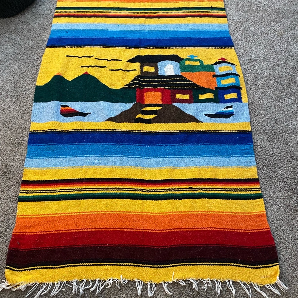 Unique Mexican Style Boho Blanket